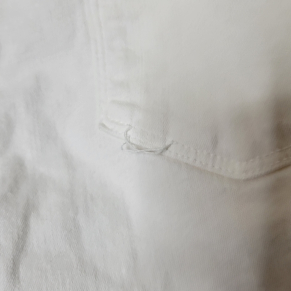 FRAME Le Skinny de Jeanne Crop White Denim Jeans Women's Size 31 Low Rise Skinny - Picture 8 of 14